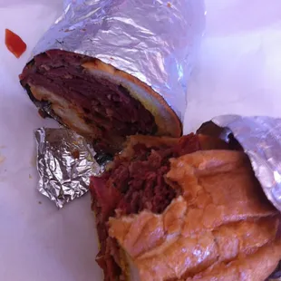 Hot Pastrami Sandwich