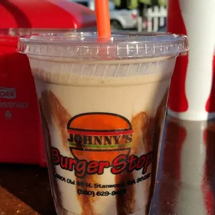 Chocolate peanut butter shake!! It&apos;s like drinking a Reese peanut butter cup!