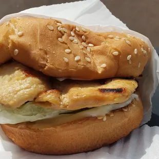 Grilled chicken sandwich