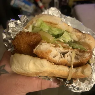 Fish sandwich is delicious!