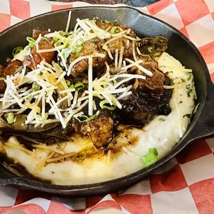 Oxtails over grits