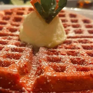 Red velvet waffle