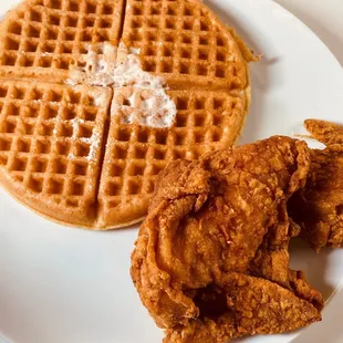 Chicken and waffles