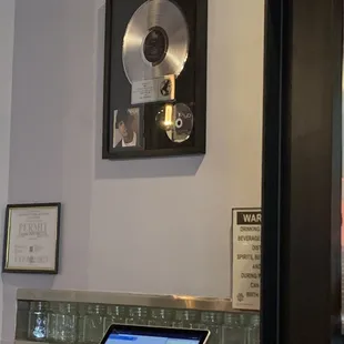 a record on the wall