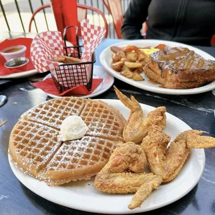 Chicken and waffles