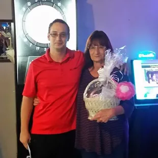 Will Ramsey Dart Pro &amp; Dart League Director Judith Zahourek Dart League Manager