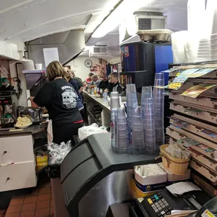 a view of the kitchen