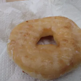 Glazed donut.  Lots of sugary glaze and fluffy interior