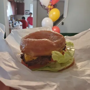 The AWESOME Donut Cheeseburger
