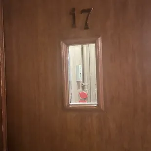 Door to the bathroom