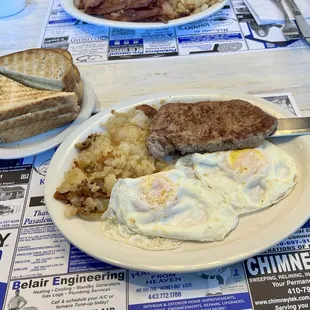Steak &amp; Eggs with Home Fries