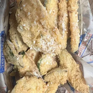 This is their deep fried zucchini slices. This was better than everything else.