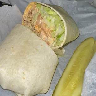 Buffalo chicken wrap