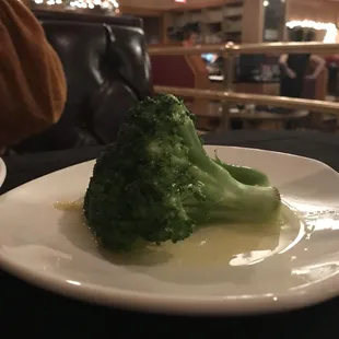 side of broccoli. lots of butter !