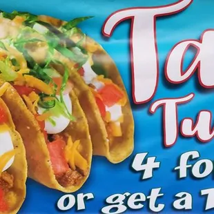 Taco Tuesday 4 for $5