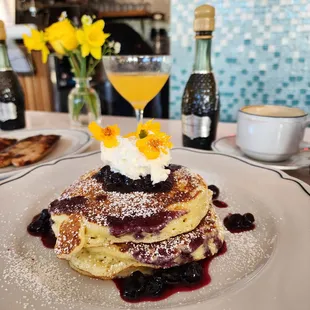 Ricotta Lemon Blueberry pancakes