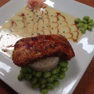 Blackened salmon - scrumptious