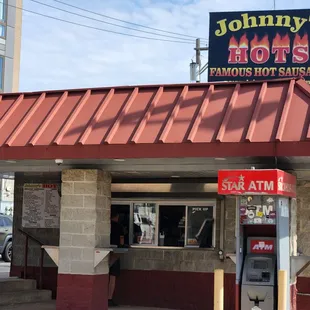 the front of the restaurant