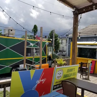 View from seating area