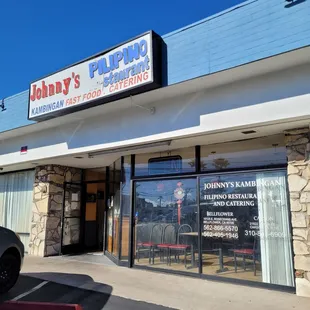 the front of the restaurant