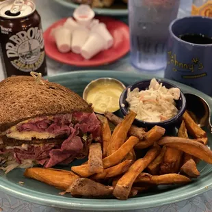 $13.95 rueben from Johnny&apos;s Luncheonette. Could have used a little more meat but still pretty good.