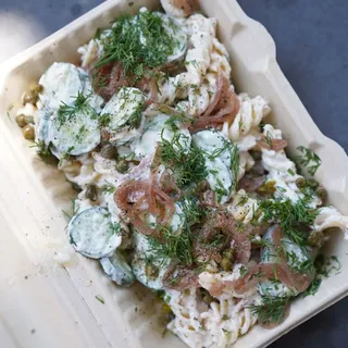 Smoked Fish Pasta Salad.