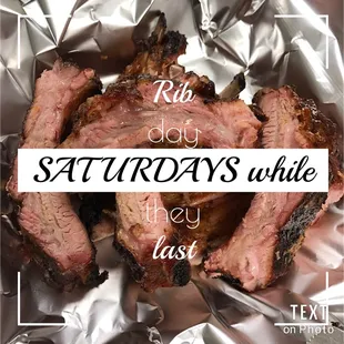 Baby Back Ribs(sold only on Saturday's while they last)