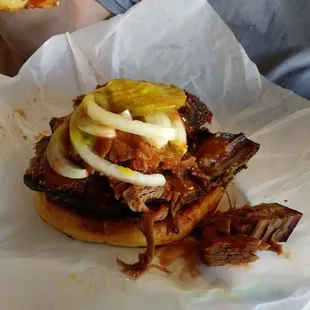 Big Johnny's.  $7.50 with all the Fixins!