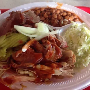 Brisket and Pork plate