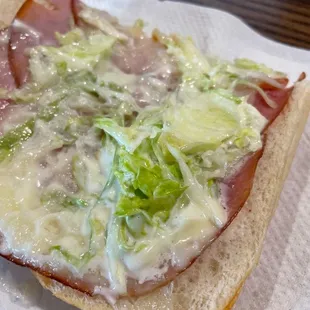 Ham and provolone sub