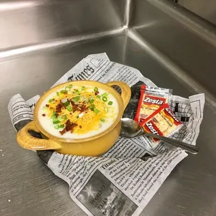 Loaded potato soup!