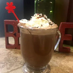 Seasonal hot chocolate