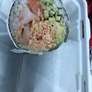 Magical sushi burrito