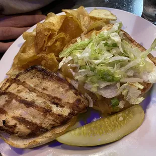 Grilled Chicken Sandwich add sauté onion no tomato