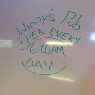 Open every day at 6:00AM