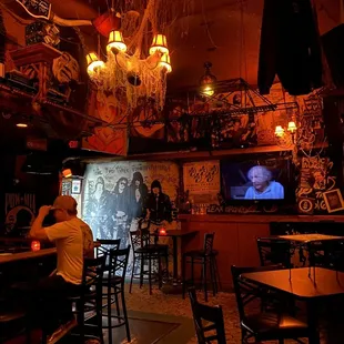 a man sitting at a bar