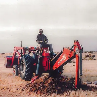 Johnny Suggs owned the first backhoe in Las Cruces and did all of the backhoe work for the City way back when