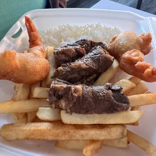 Shrimp &amp; short ribs combo