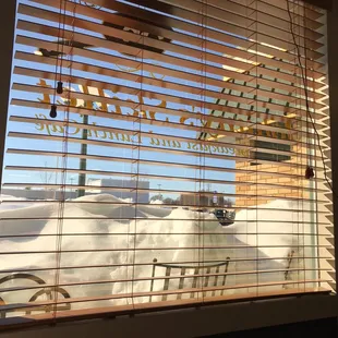 the window of a restaurant