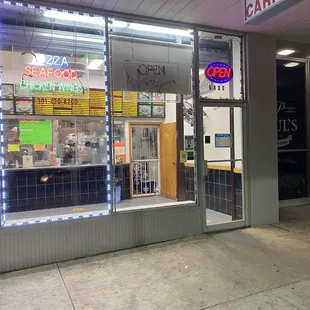 the outside of the store