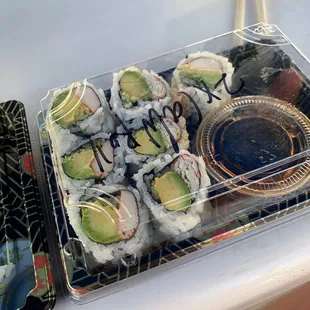 One of my orders; The California rolls