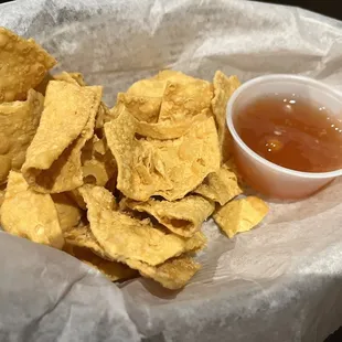 Jonny's version of Japanese chips and dip, they bring this out to your table to start you off!