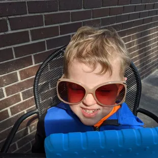 Beautiful day for a patio lunch.