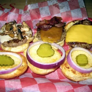Sliders (on the appetizers menu)