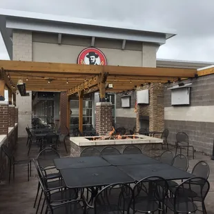 Outside deck is absolutely awesome.  But a little too chilly to use today