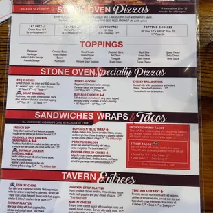 Menu 2nd side