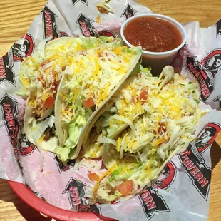 Four Soft Tacos on Taco Tuesday