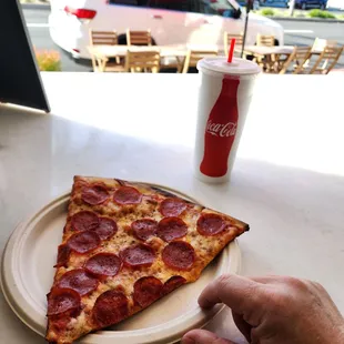 Checking in for a slice.