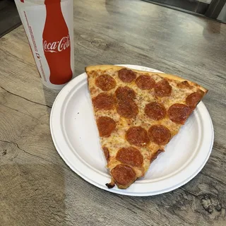 2. One Slice of Pepperoni, Side Salad, Fountain Drink Lunch Special