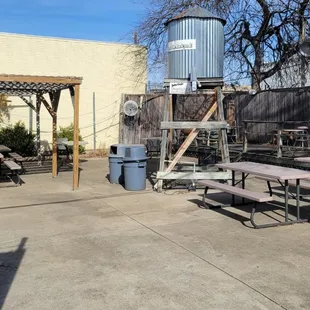 Plentiful outdoor seating.